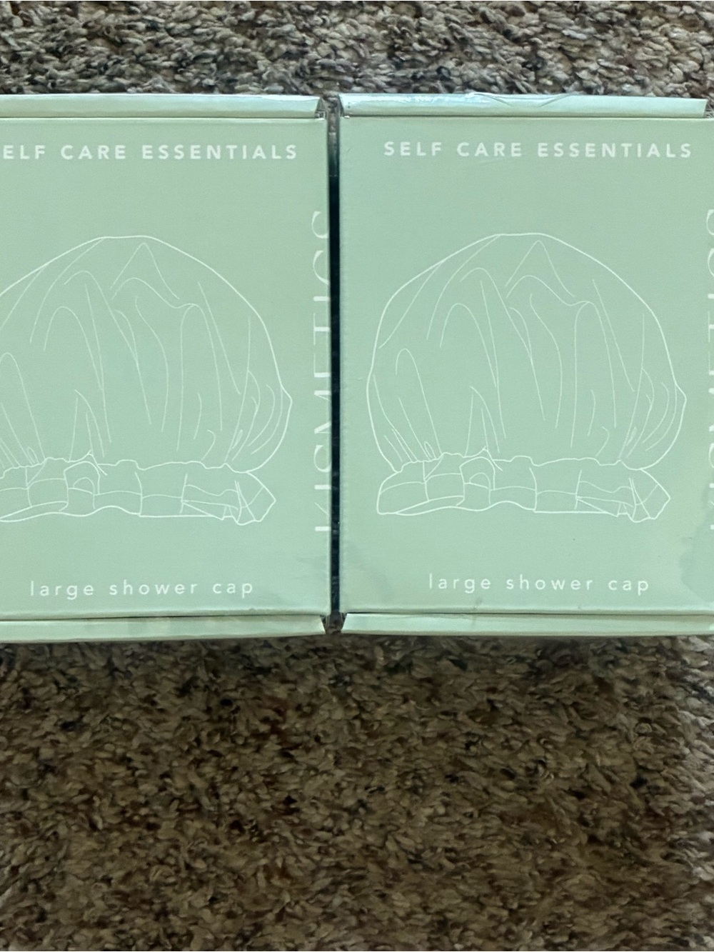 Large Shower Cap Duo